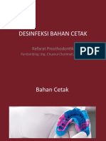 Desinfeksi Bahan Cetak