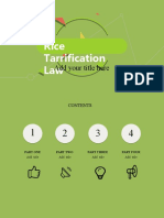 Rice Tarrification Law: Add Your Title Here