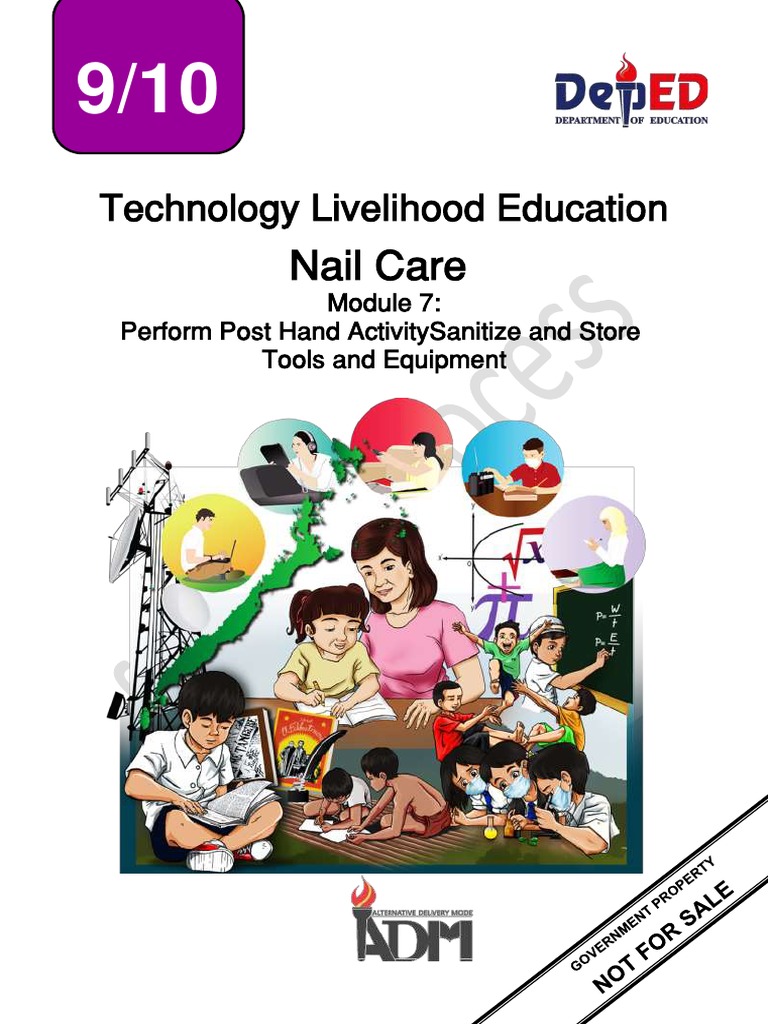 Tle 9 10 Nail Care M7 For Printing Pdf Disinfectant Personal Protective Equipment