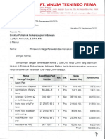 Contoh Penawaran Perbaikan dan Perawatan Over Head Crane