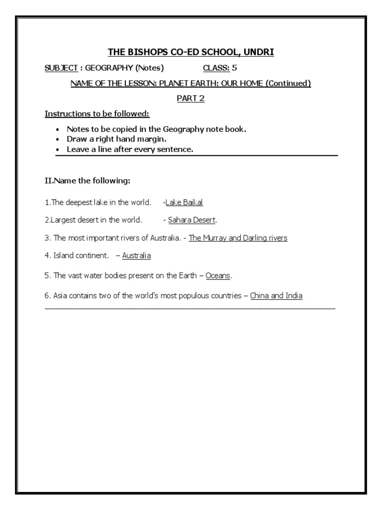 Geog Part 2 PDF | PDF | Social Science | Travel