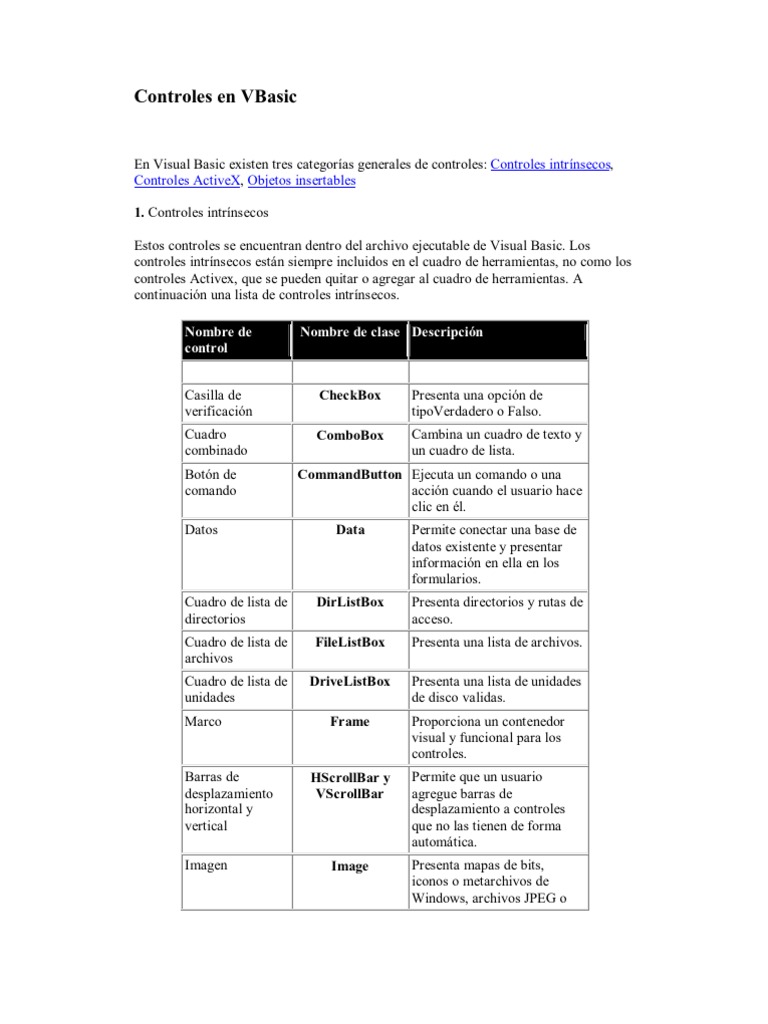 VBasic: Introducción y Aplicaciones | PDF | Active X Data Objects ...