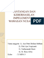 Tantangan Dan Keberhasilan Impelementasi Wawasan Nusantara