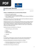 Law and Ownership of Patents