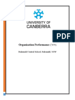 Organization Performance - School (Australia)