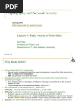 Cryptography -  lecture4