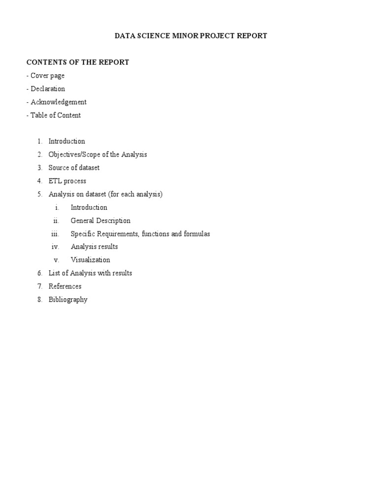 Data Science Project Report | PDF | Information Science | Information ...