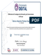 Tienda Virtual y Modalidades de Pago PDF