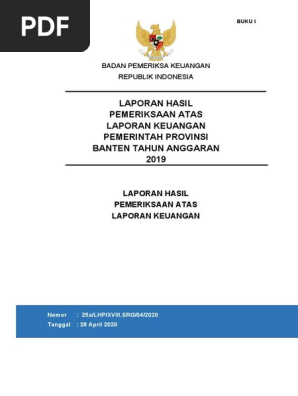 Laporan Keuangan Apbd 2019 Banten Pdf