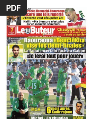 Le Buteur Pdf Du 07/02/2011 | Pdf | Dé | Algérie