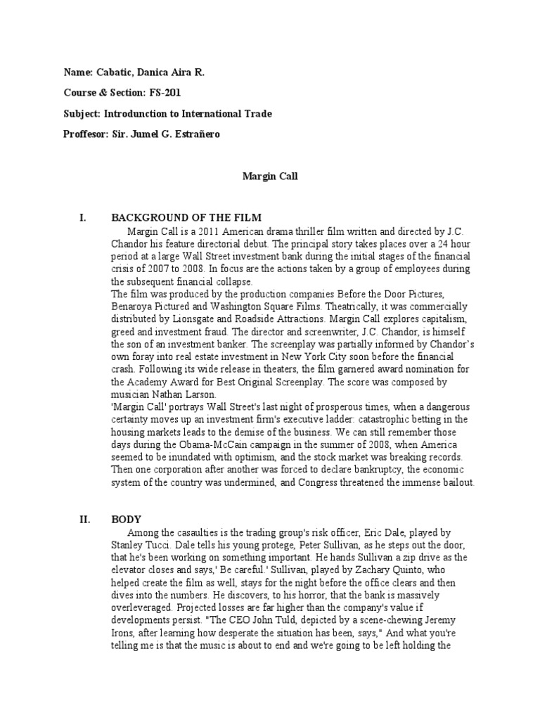 Midterm Project Film Review Pdf Economies Business