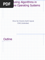 Scheduling Algorithms in Real-Time Operating Systems