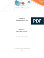 Solución de Problemas de Transporte y Asignación - Breiner