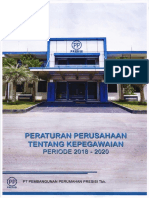 Peraturan Perusahaan Tentang Kepegawaian Periode 2018-2020