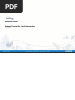 Output Format For Host Connection: Hematology Analyzer