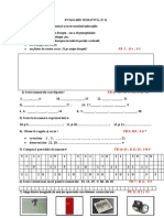 EVALUARE SUMATIVĂ