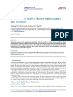 Green-Wave Traffic Theory Optimization and Analysi