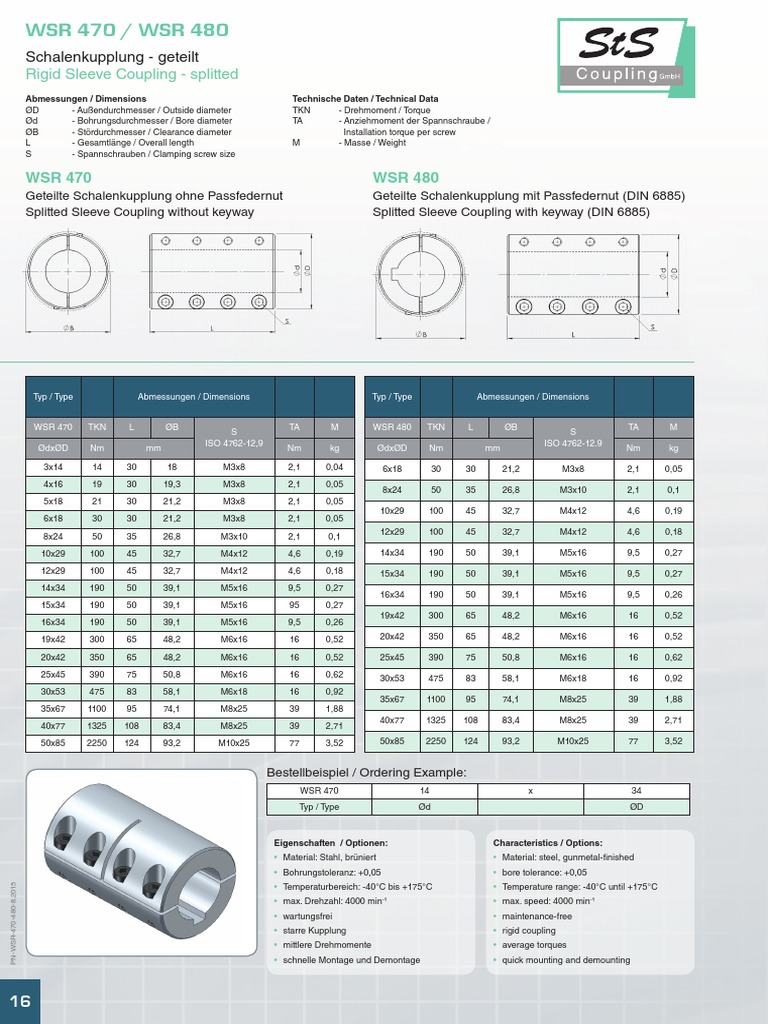 Splitted Rigid Sleeve Coupling Specs | PDF | Equipment | Machines