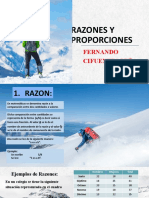 Razones y Proporciones para Realizar en Power Point