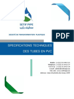 Specifications Techniques PVC