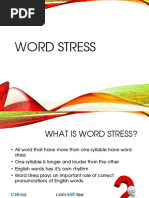 English Stress Patterns Explained | PDF | Stress (Linguistics) | Word