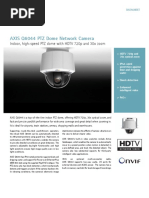 AXIS Q6044 PTZ Dome Network Camera: Indoor, High-Speed PTZ Dome With HDTV 720p and 30x Zoom