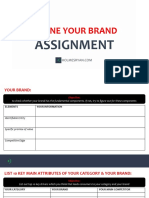 Define Your Brand: Assignment