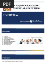 Overview - PCAP - Programming Essentials in Python (December 19, 201...