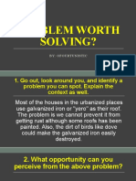 PROBLEM WORTH SOLVING Ofourtunistic