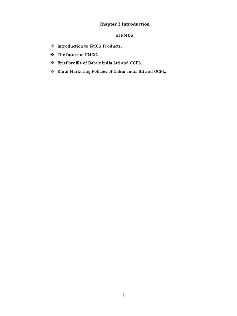 FMCG Introduction | PDF | Retail | Distribution (Business)