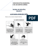 Prueba de Español - Grado 5 PDF