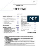 Group 37A: General Description. - . - . - . - . Power Steering Diagnosis - .
