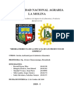 Informe Medida Indirecta de La Eficacia de Los Productos de Limpieza PDF