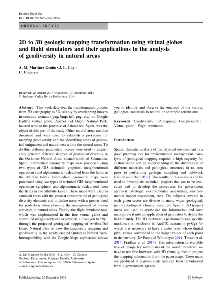 3D Geological Mapping with Google Earth | PDF | Map | Geographic ...