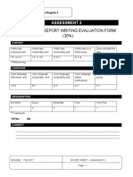 Module 3 - Research and Technical Report Writing Evaluation Form