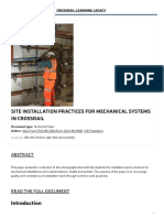 Site Installation Practices For Mechanical Systems in Crossrail - Crossrail Learning Legacy