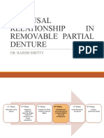 OCCLUSAL RELATIONSHIP REGISTRATION FOR PARTIAL DENTURES
