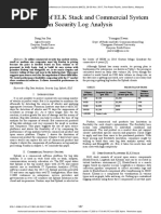 Performance of ELK Stack and Commercial System in Security Log Analysis