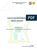 Cartilla 2P Matematica 9°1 PDF