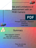 Capabilities and Limitations of Color Measurement With An RGB Camera