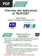 Overview and Applications of Profinet: Andy Verwer Verwer Training & Consultancy LTD