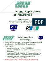 Overview and Applications of Profinet: Andy Verwer Verwer Training & Consultancy LTD