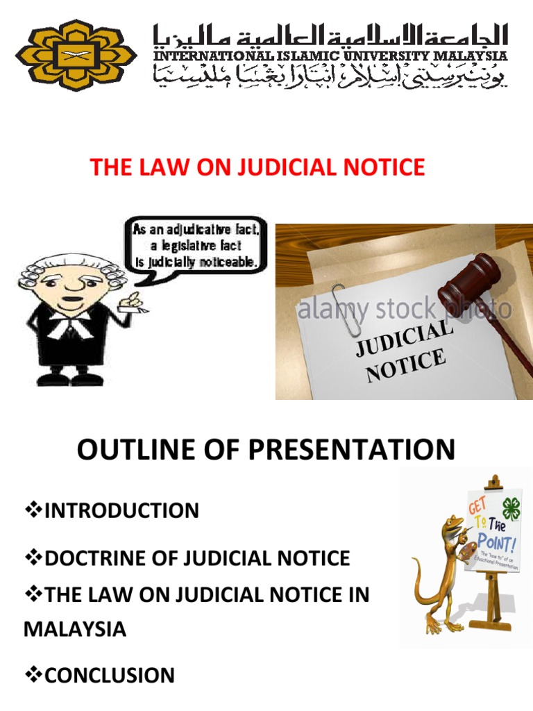 Topic 3 Judicial Notice PDF Judicial Notice Evidence (Law)