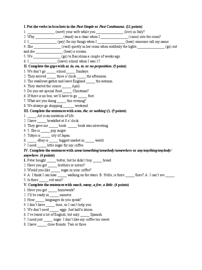 Mini-Test 0 | PDF