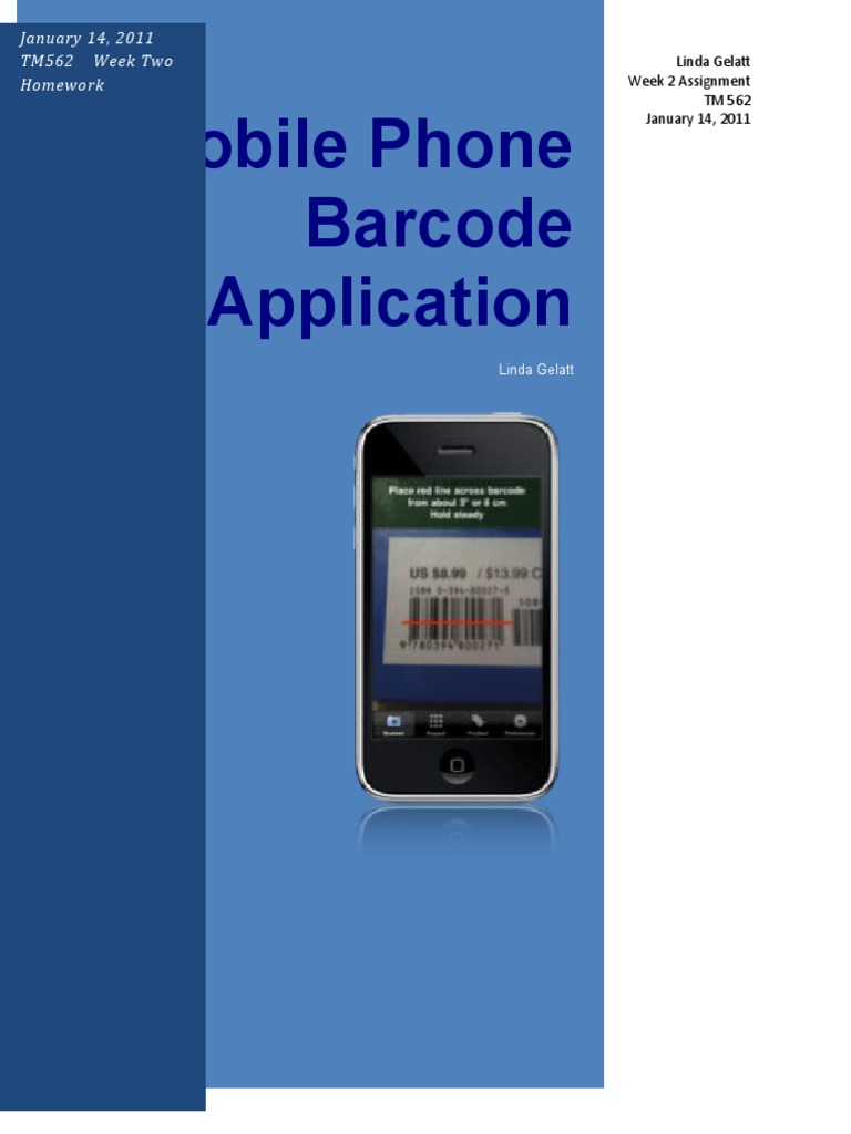 TM562 Week Two Project | PDF | Barcode | Image Scanner