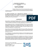 Acuerdo No. CSJCOA20-33 de 16 de Junio de 2020