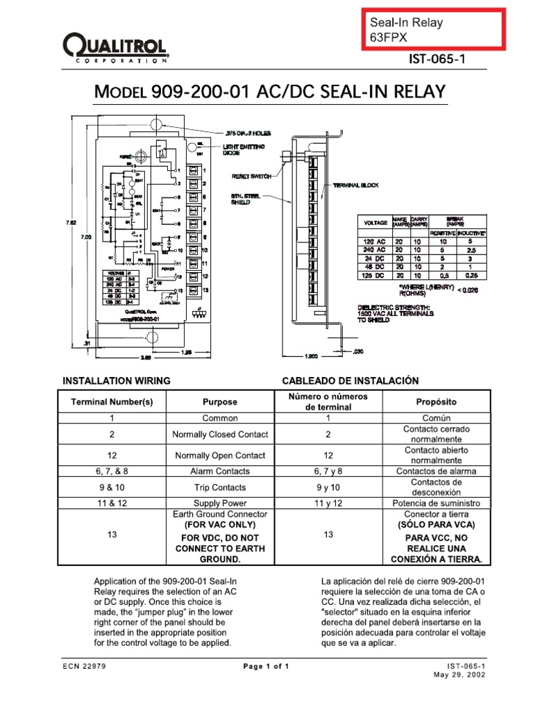 Qualitrol 900-200 910-200 RPRR | PDF