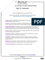 Definitions - Topic 13 Carbonates - CAIE Chemistry IGCSE PDF