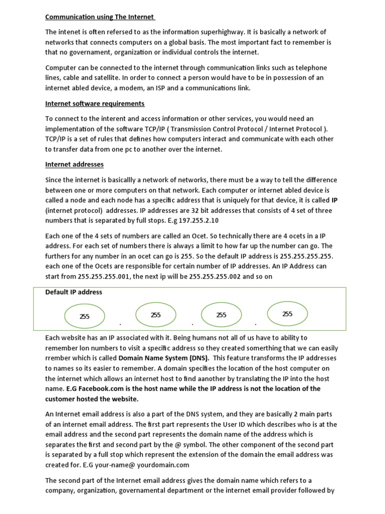 DC and I PT 2 (Communication Using The Internet) | PDF | World Wide Web ...