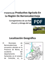 Potencial Productivo Agrícola en La Región de Barrancabermeja